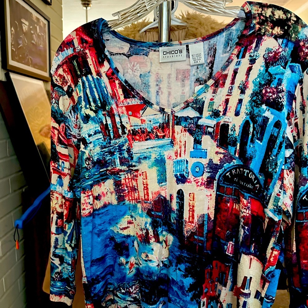 Beautiful Chico’s Boho shirt NWT beautiful colors! - Picture 1 of 4